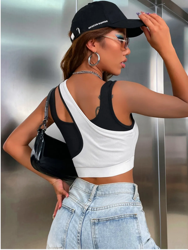 Black & White Toe Top