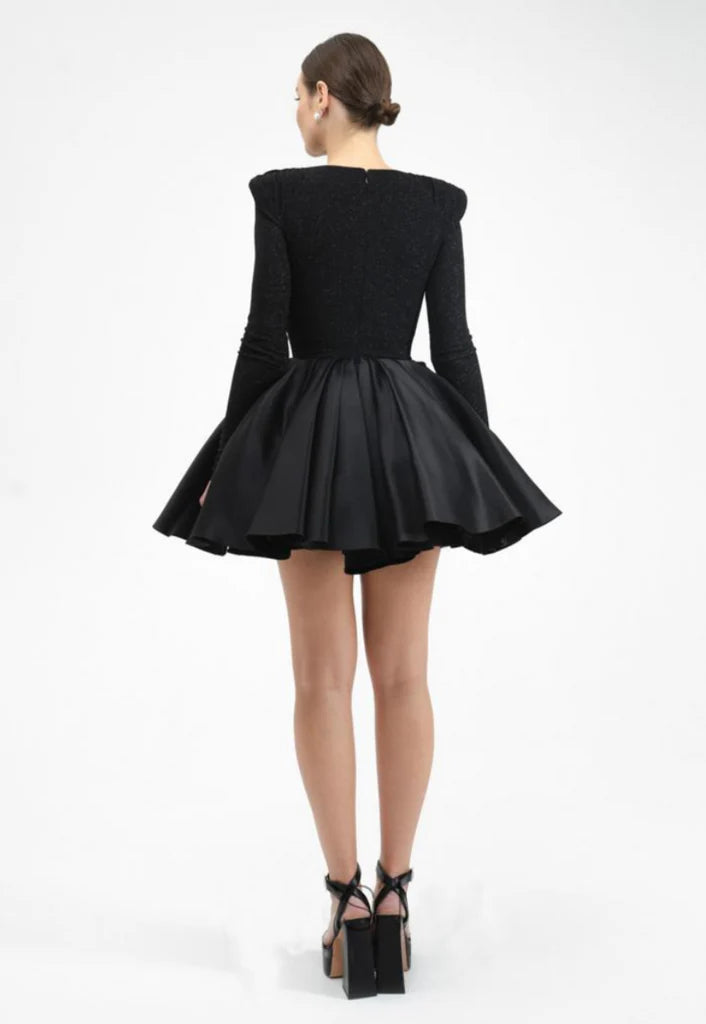 Shimmy Black Sparkle Dress