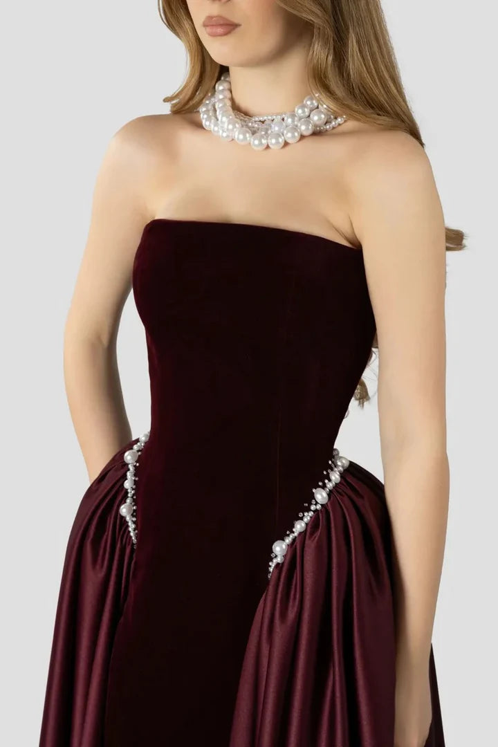 Divine Wine Long Dress