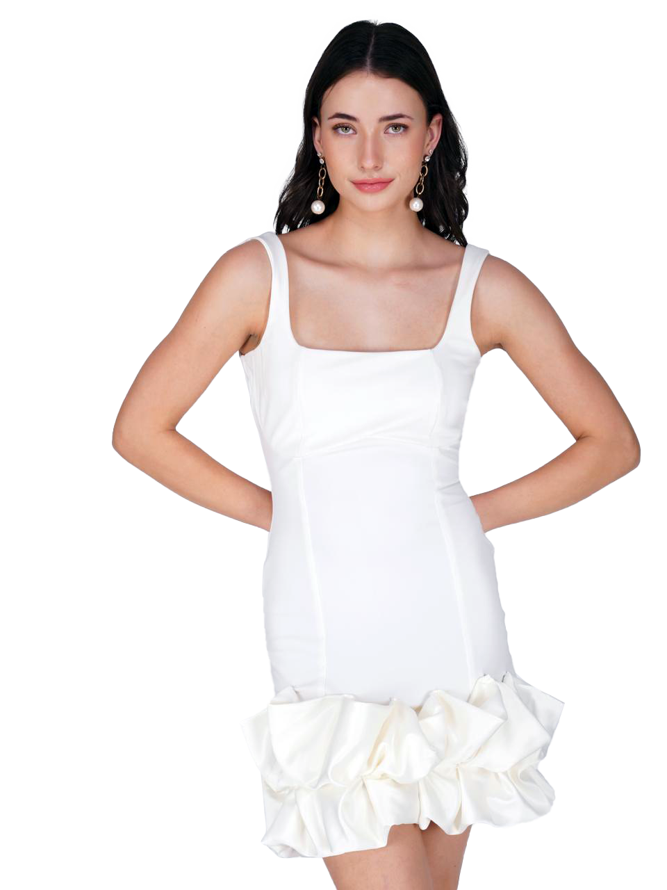 Jolly White Short Dress