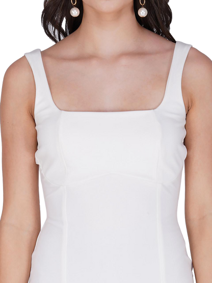 Jolly White Short Dress