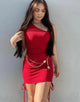 Alia Side Gathered Dress