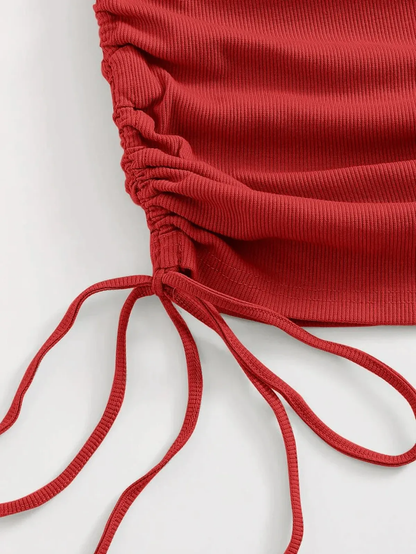 Alia Side Gathered Dress