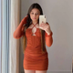 Amara Rushed Short Dress