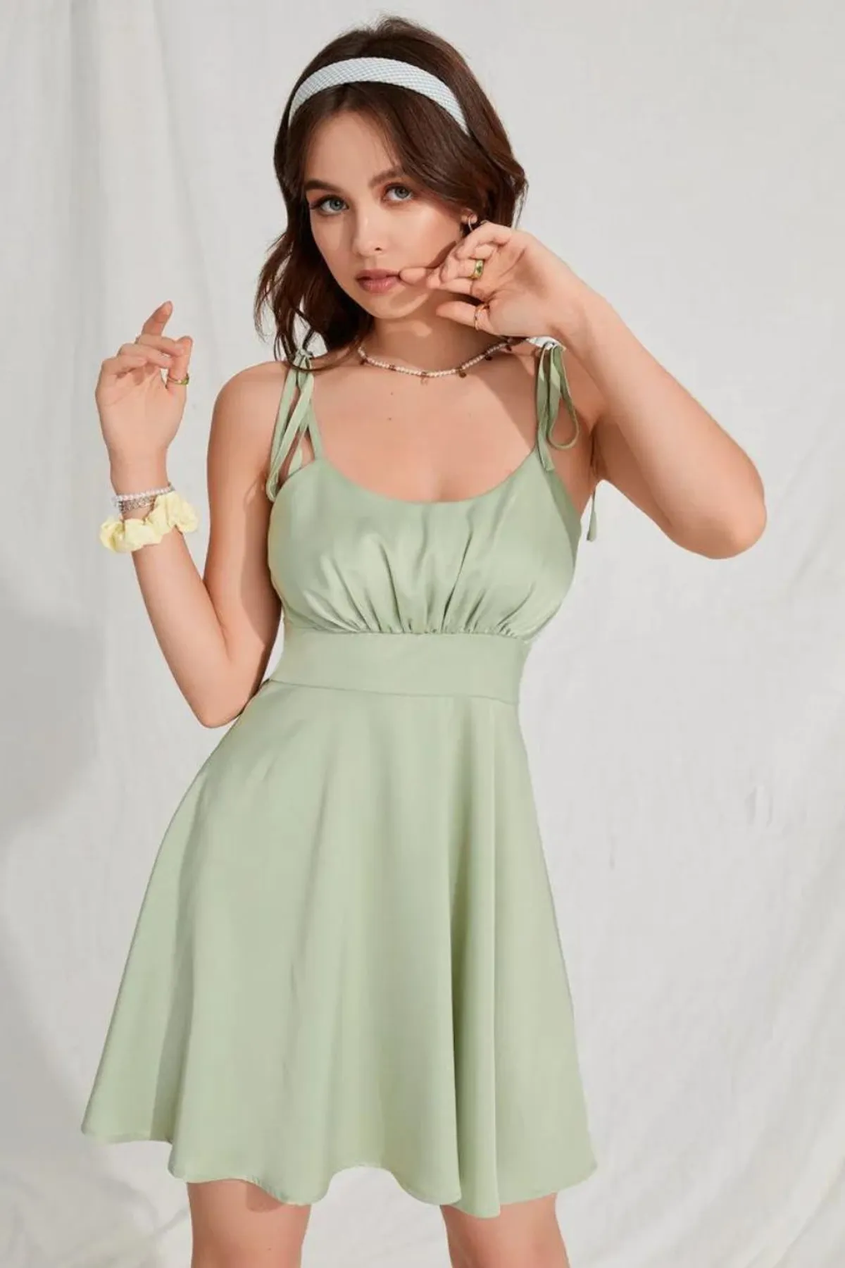 Sea Green Summer Short Dress