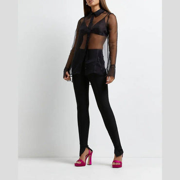 Satin bustier with tissue oversize shirt.0.2 - Westo India