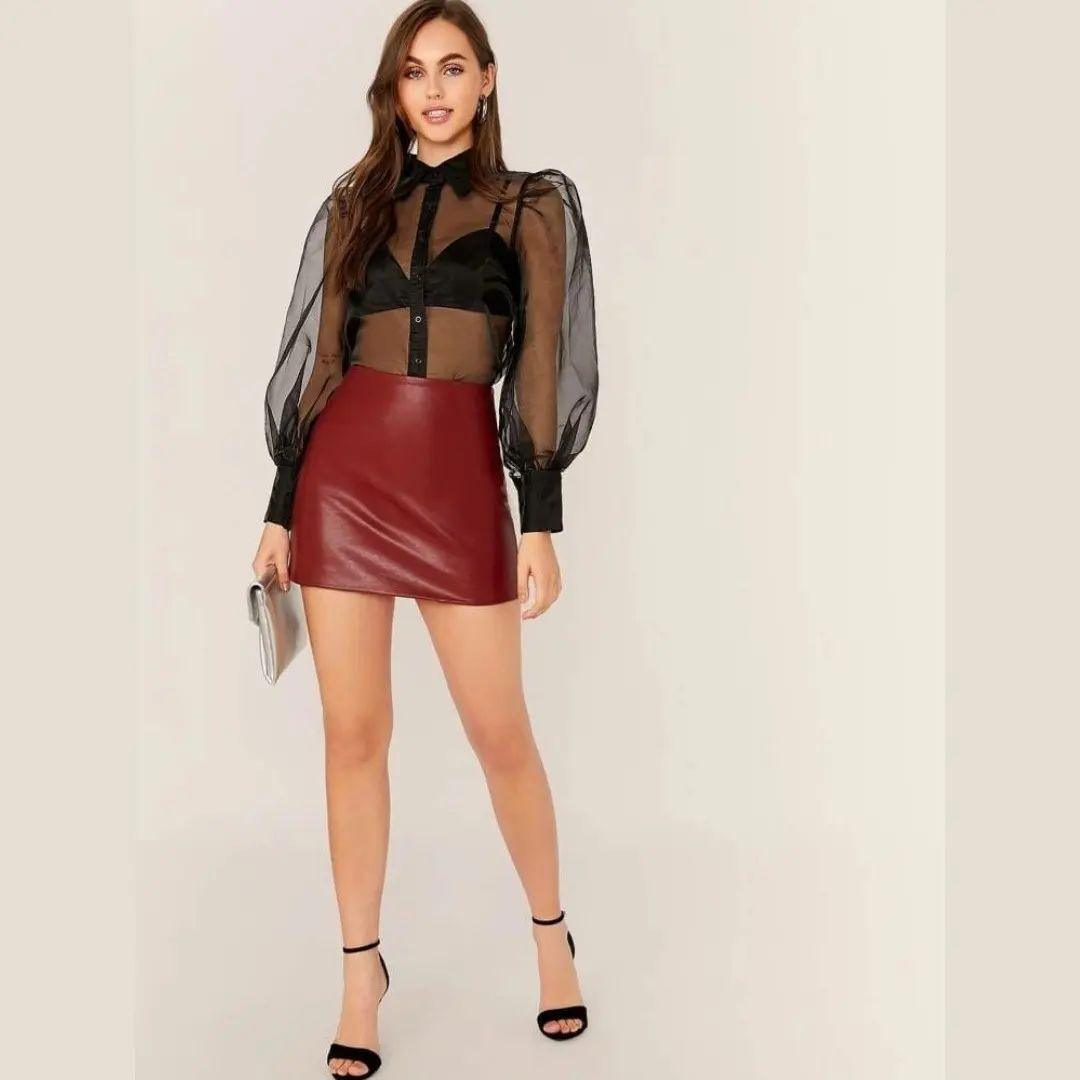Satin bustier with tissue oversize shirt.01 - Westo India