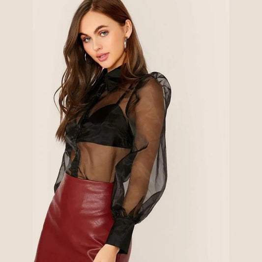 Satin bustier with tissue oversize shirt.01 - Westo India