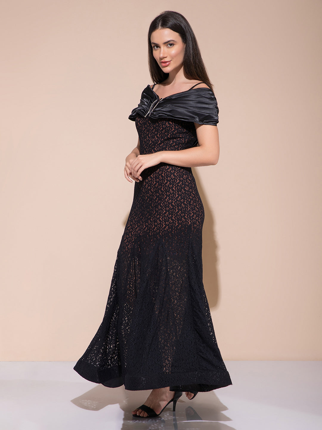 Tiaran Black Long Dress