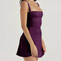  stylish one piece purple dress-Westo India