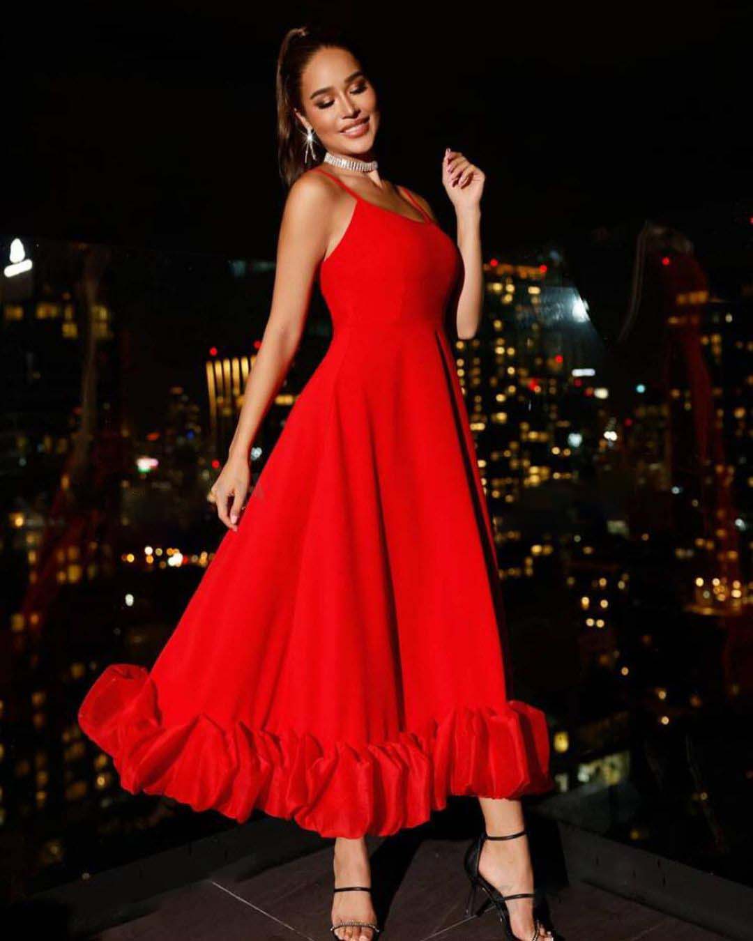 Jolly Red Long Dress