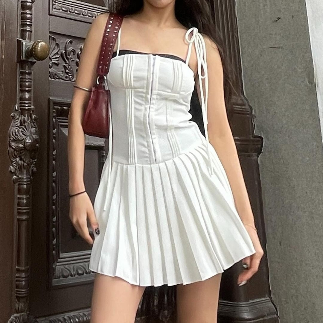 Volley White Short Dress