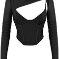  black bustier top for women - Westo India 