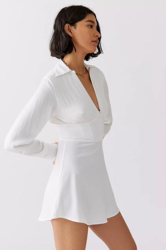 white shirt dress women - Westo India