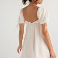 white georgette dress - Westo India