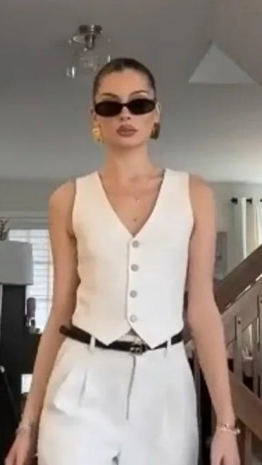 White Waistcoat Top