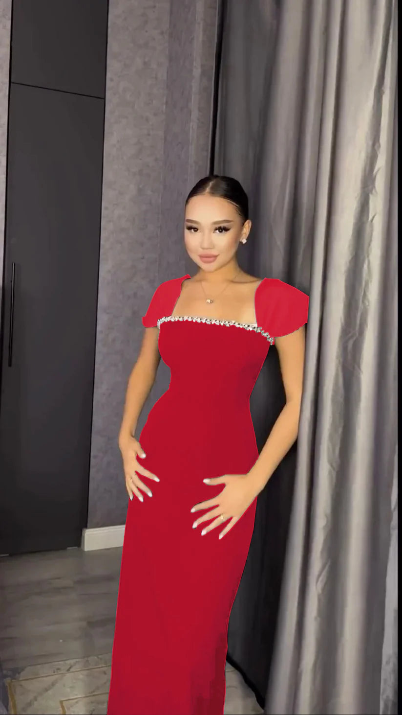 Imperial Red Maxi Dress