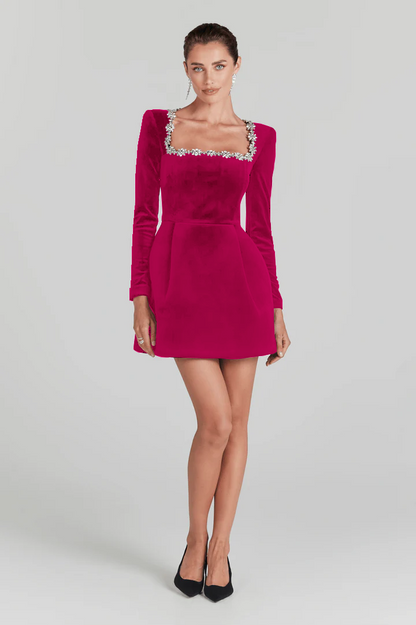 Pobble Stone velvet Dress