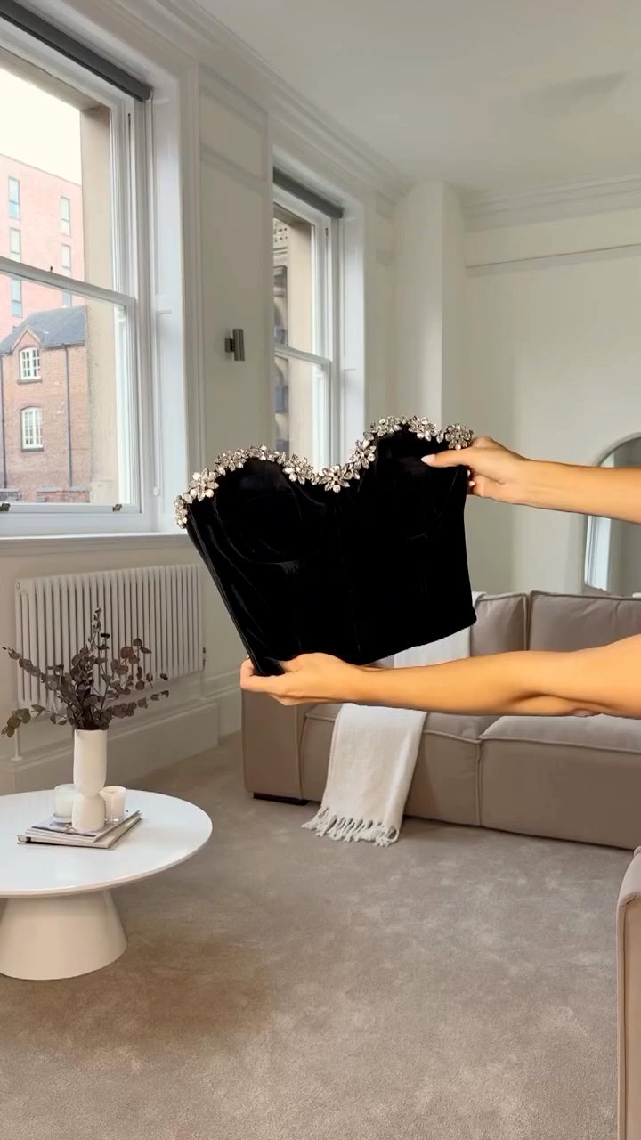 Pobble Stone velvet Top