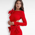 Triplex Bow Red Dress