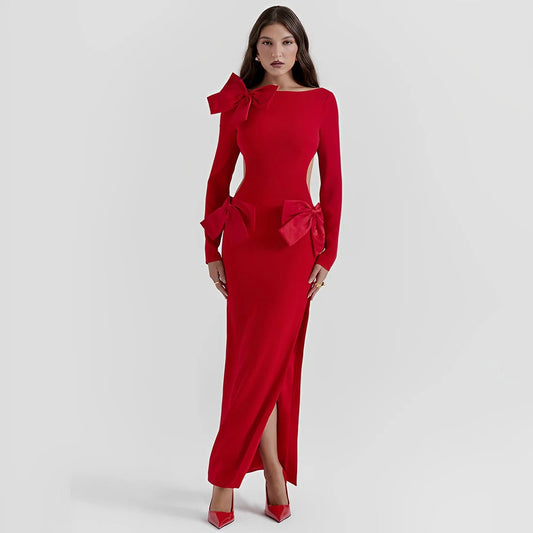 Triplex Bow Red Dress