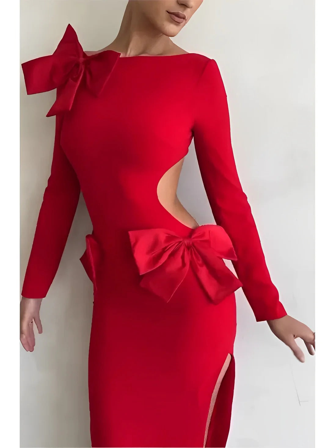 Triplex Bow Red Dress