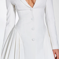 White Luxe Blazer dress