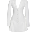 White Luxe Blazer dress