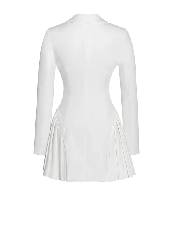 White Luxe Blazer dress