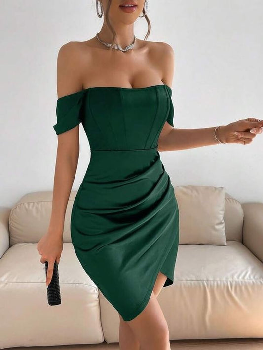 Zenny Drape Dress