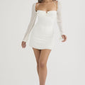 Halter Neck White Dress