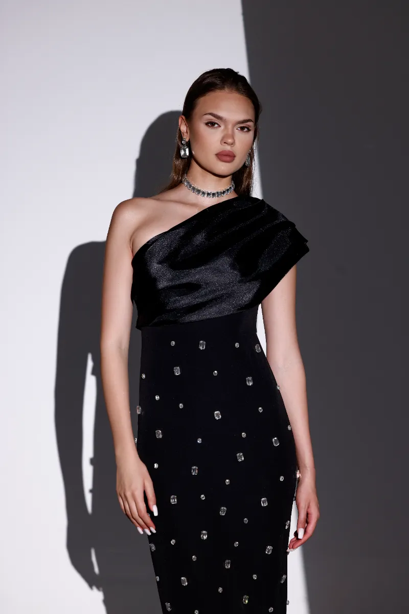 Miora Black Stone Dress