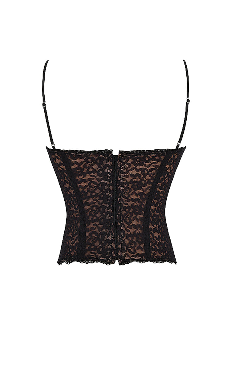 stylish net wear black top-Westo India