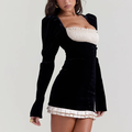 Pobble Velvet Short Dress